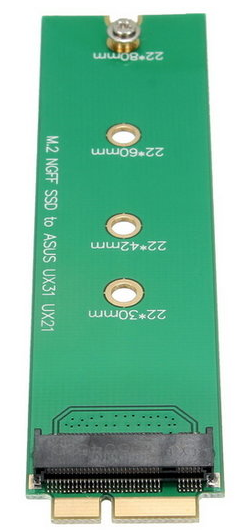 M.2 NGFF SSD voor 18-pins adapterkaart voor ASUS UX31 UX21 B SSD