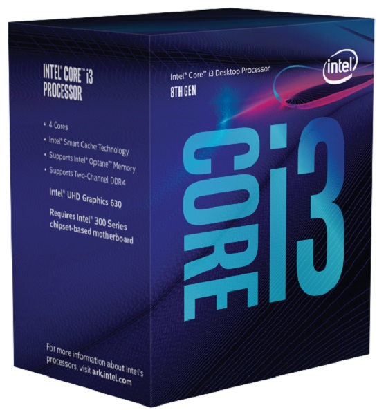 Intel Core i3-8100 3,60GHz LGA1151 6MB Cache Boxed CPU