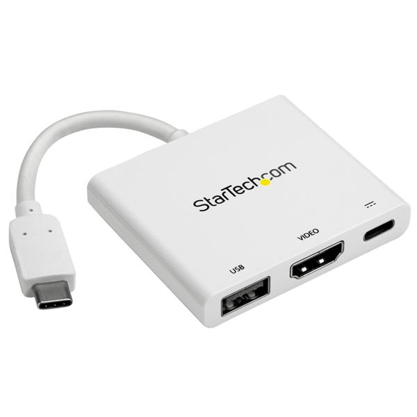 StarTech.com USB-C naar 4K HDMI multifunctionele adapter met power delivery en USB-A poort