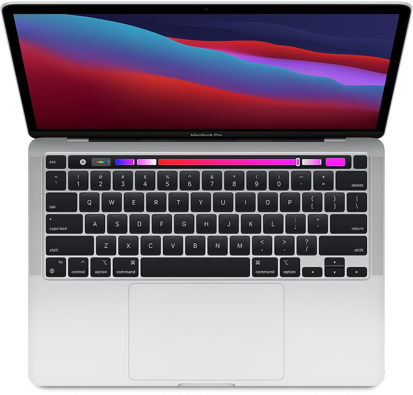 Apple MacBook Pro 2020 M1, 8GB ram, 8-core GPU, 256GB ssd, Zilver