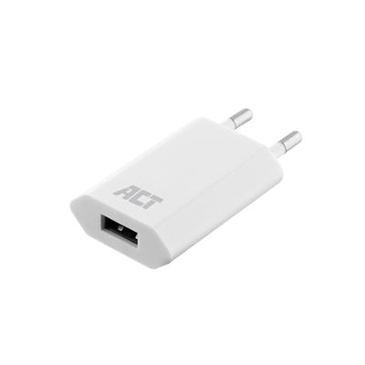 ACT USB lader, 1-poort, 1A, 5W, wit