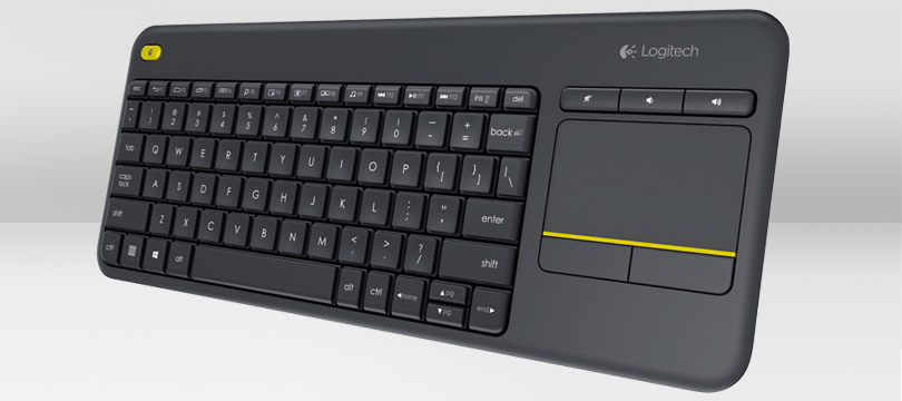 Logitech K400 Plus Wireless Touch Keyboard Zwart Qwerty NL