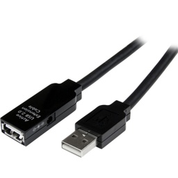 [USB2AAEXT15M] StarTech.com 15m USB 2.0 Active Extension Cable - M/F - 1 x Type A Male USB - 1 x Type A Female USB - Black