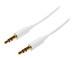 [MU1MMMSWH] StarTech.com 1 m witte Slim 3,5 mm stereo/audiokabel