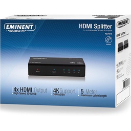[AB7815] Eminent 1 naar 4 HDMI splitter 3D and 4K support