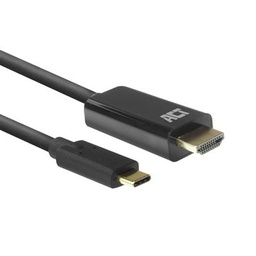 [AC7315] ACT USB-C naar HDMI male aansluitkabel 4K, Zip Bag
