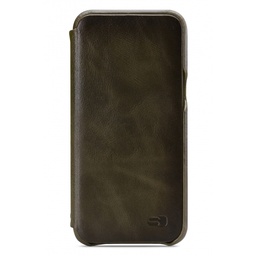 [WALCS1066] Senza Desire Skinny Leather Wallet Samsung Galaxy S8 Burned Olive