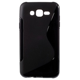 [PD1098] Samsung Galaxy Ace Plus S7500 S-Curve TPU Hoesje - zwart