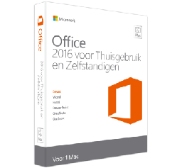 [DSD270032] Microsoft Office voor MAC Thuisgebruik & Zelfstandigen 2016 1-Mac 