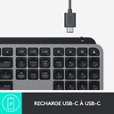 Logitech MX Keys voor Mac toetsenbord RF-draadloos + Bluetooth QWERTY US International Zwart