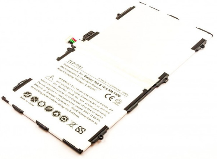 MicroBattery Li-Ion 3.8V 30.0Wh 7900mAh voor Samsung Galaxy Tab S