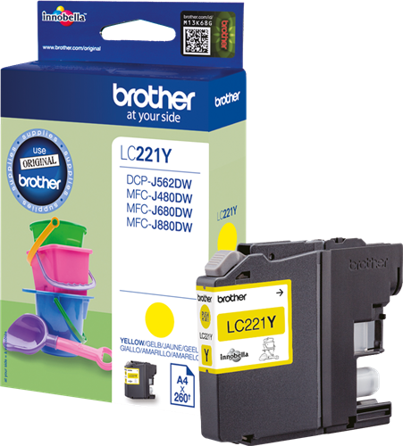 Brother Ink Cartridge LC-221Y Yellow