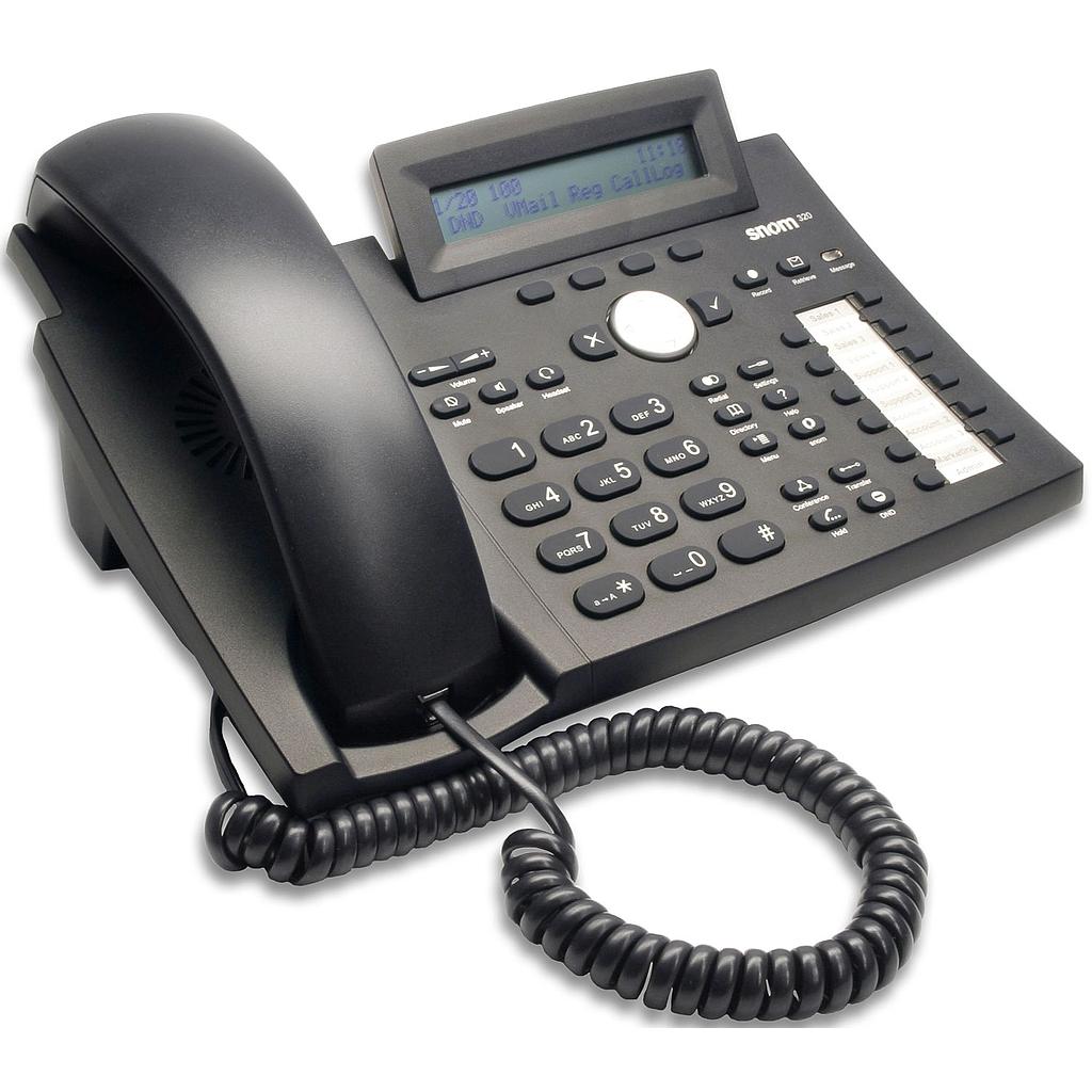 Snom 320 VOIP IP telefoontoestel 12 lijnen