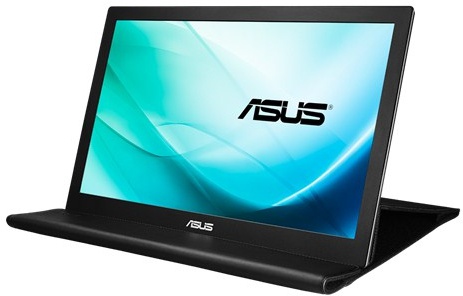 Asus 15,6&quot; USB monitor FullHD IPS MB169B+ Zilver, Zwart