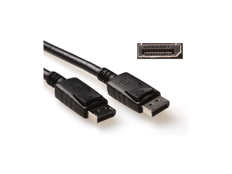 Ewent DisplayPort Kabel 2.0 Meter - Zwart