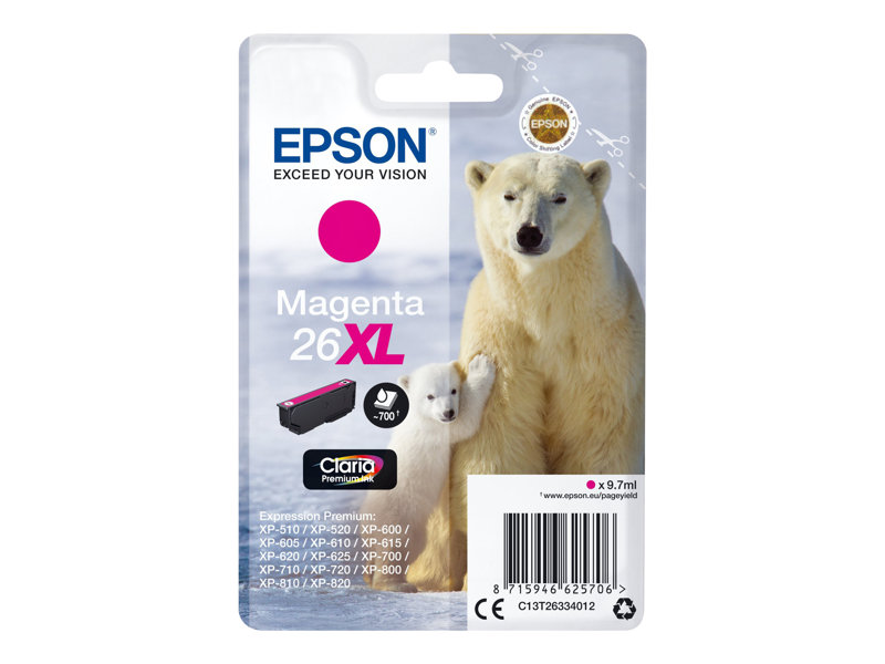 Epson 26XL inktcartridge magenta high capacity