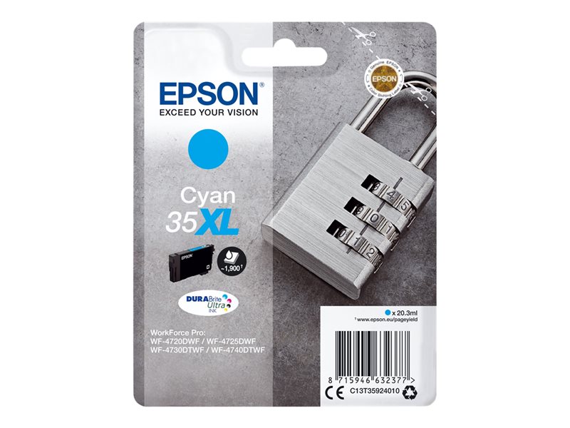 Epson 35XL inktcartridge cyaan