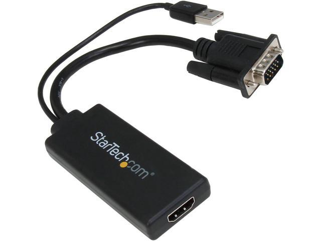 VGA-naar-HDMI-adapter met USB-audio & -voeding