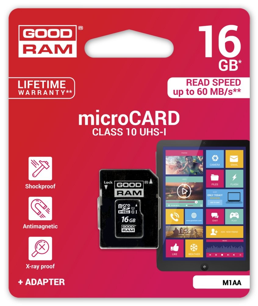 Goodram 16GB MicroSD UHS-I Klasse 10 flashgeheugen