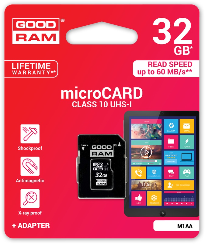 Goodram 32GB MicroSD UHS-I Klasse 10 flashgeheugen