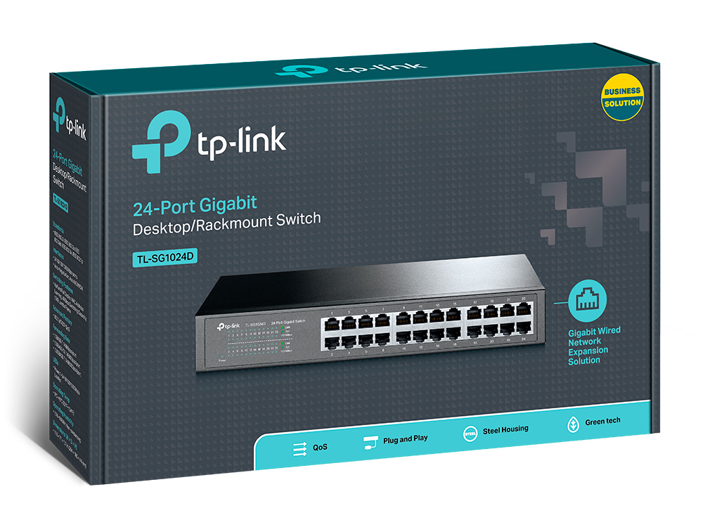 TP-LINK TL-SG1024D 24-Port Gigabit Desktop Switch