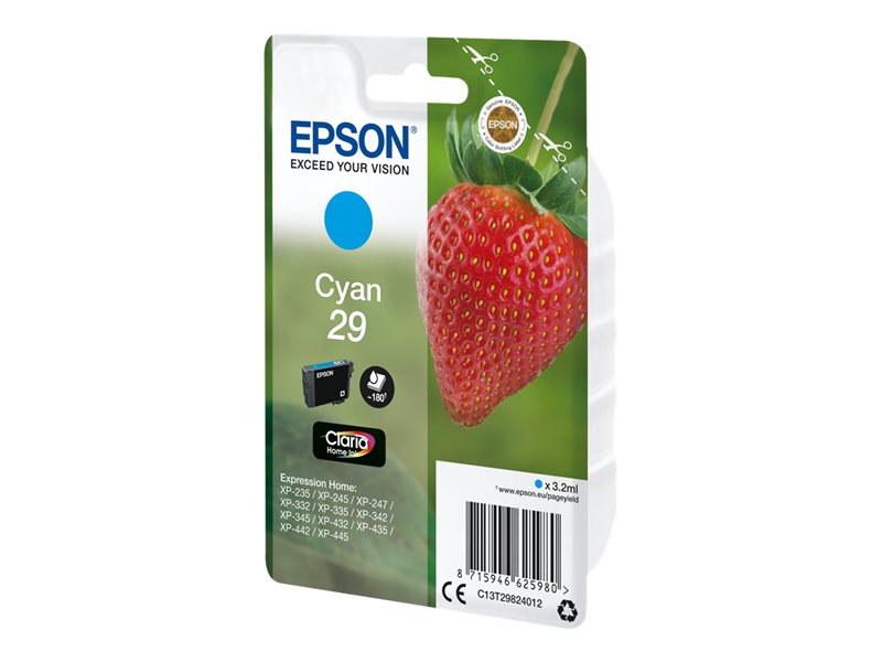 Epson 29 - 3.2 ml - cyaan - origineel - inktcartridge