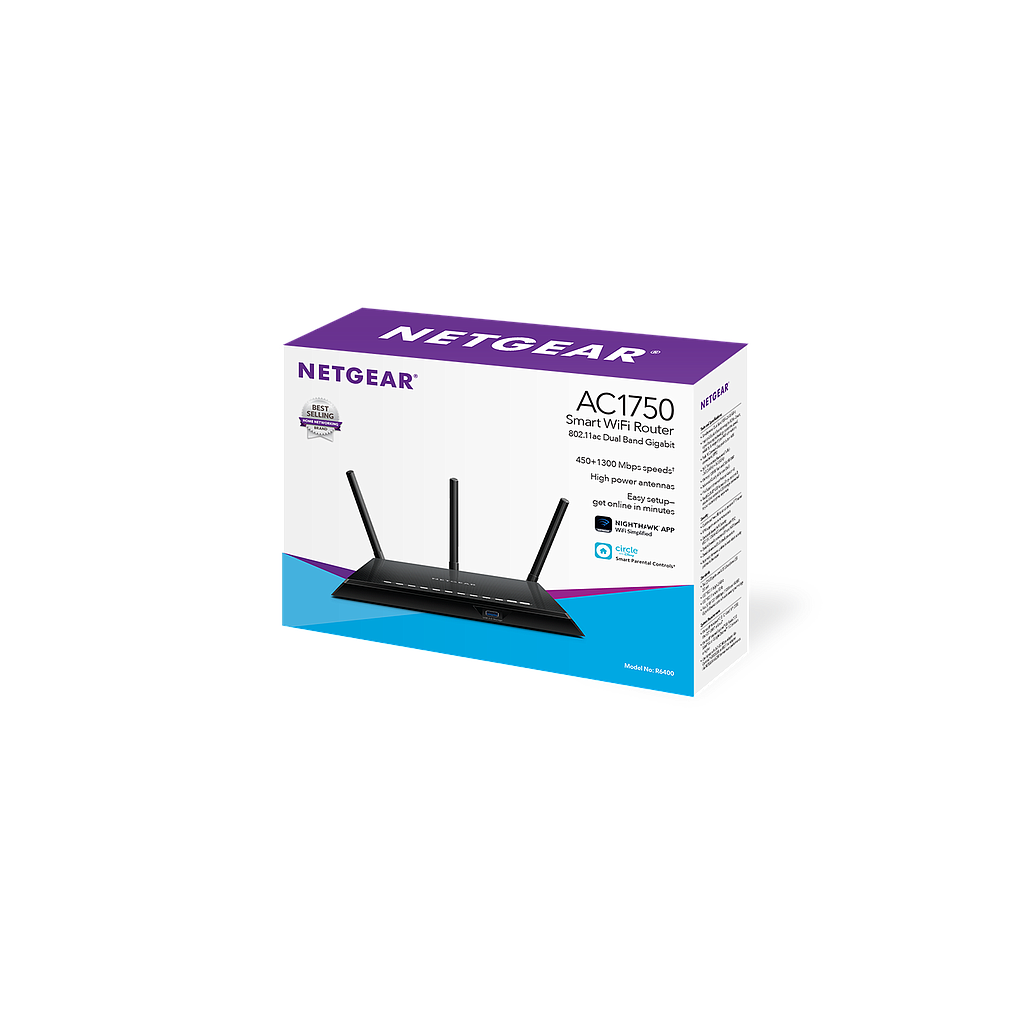 Netgear AC1750 Smart WLAN Router 802.11ac 450+1300 Mbit
