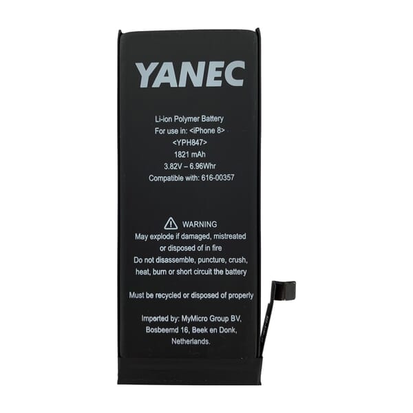 Yanec iPhone Accu voor iPhone 8
