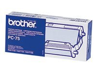 BROTHER PC-75 lintcassette zwart 144 pagina s 1-pack