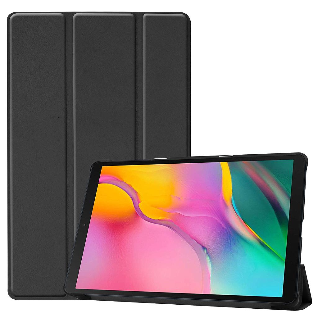 Samsung Galaxy Tab A 10.1 2019 hoes - Tri-Fold Book Case - Zwart