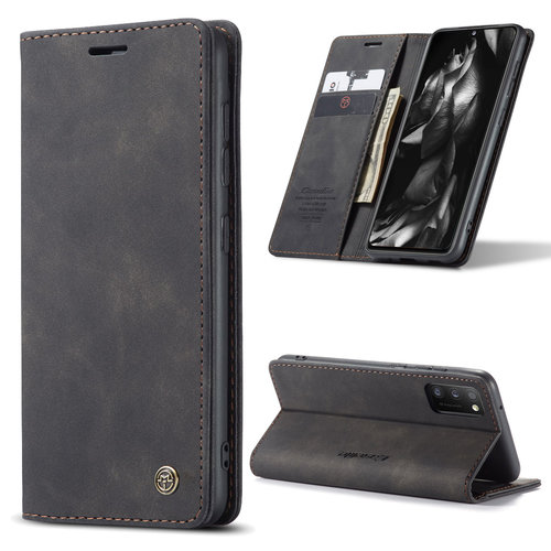 Samsung Galaxy A41 hoesje - Wallet Book Case - Magneetsluiting - Zwart