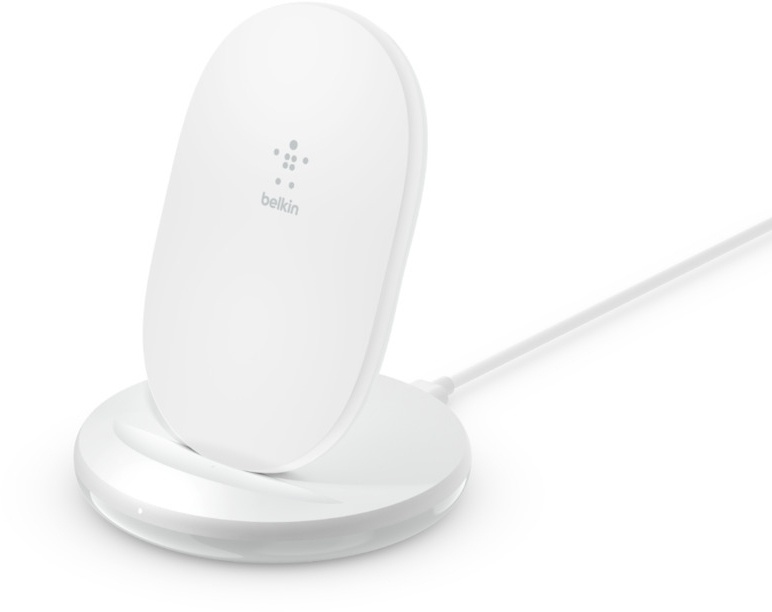 BELKIN BOOST CHARGE Wireless Charging Stand 15W Power Supply Included White