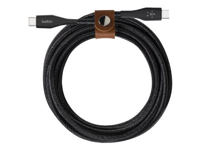 Belkin Duratek Plus USB-C to USB-C kabel 1.2m Zwart