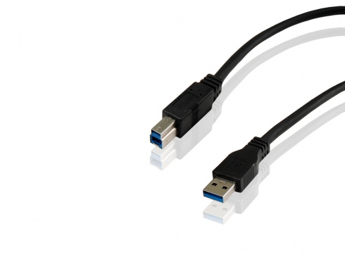 Conceptronic USB 3.0 A to B Cable Zwart