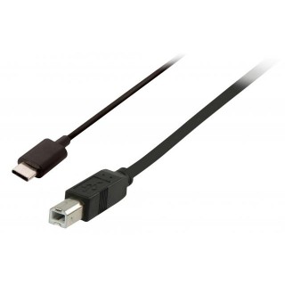 ValueLine USB 2.0 Kabel USB-C Male - USB Type B 3 meter zwart