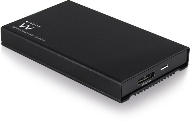 Ewent EW7020 Draagbare USB 3.0 1.8 inch mSATA SSD Behuizing Zwart