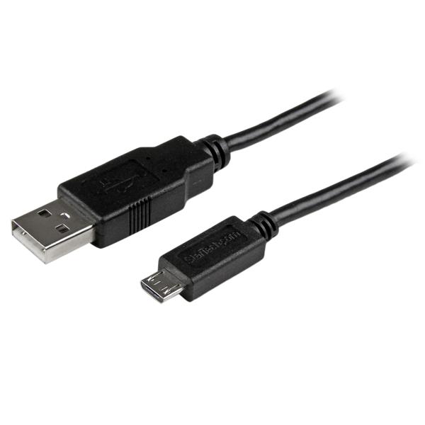 StarTech.com 2m Mobile Charge Sync USB to Slim Micro USB Cable M/M