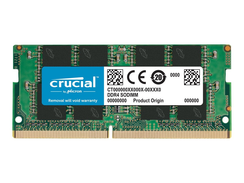 Crucial CT16G4SFRA32A SO-DIMM, 16 GB, DDR4, 3200 Mhz, CL22, 260-pin - unbuffered
