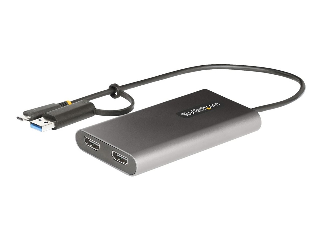 StarTech.com USB-C (DisplayPort Alt-mode) of USB (DisplayLink) naar Dual-HDMI Adapter