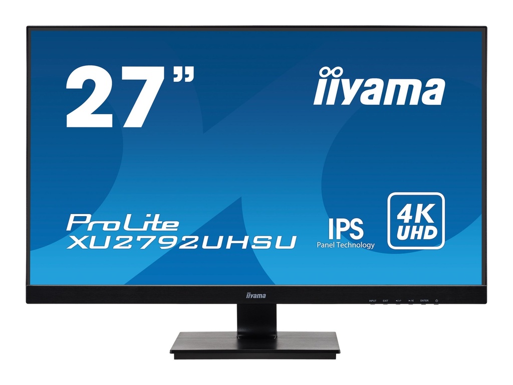 Iiyama ProLite XU2792UHSU-B1 - 68,6 cm (27") - 3840 x 2160 Pixels - 4K Ultra HD - LED - 4 ms - Zwart
