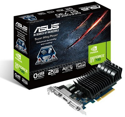 Asus GT730-SL-2GD3-BRK GeForce GT 730 Graphic Card - 902 MHz Core - 2 GB GDDR3 SDRAM - PCI Express 2