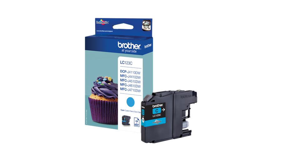 Brother Ink Cartridge LC-123C Cyan 600 pages