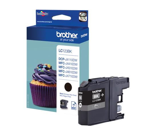 Brother Ink Cartridge LC-123BK Black 600 pages