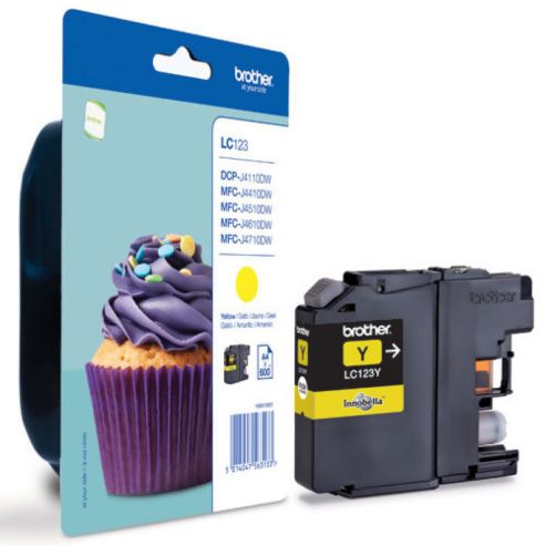 Brother Ink Cartridge LC-123Y Yellow 600 pages