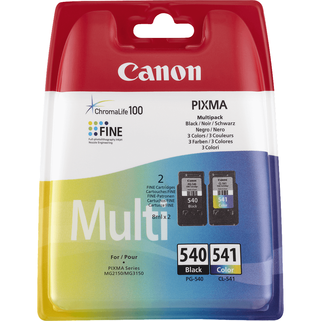 Canon Pixma Inktjet Cartridge 540 + 541 Multipack