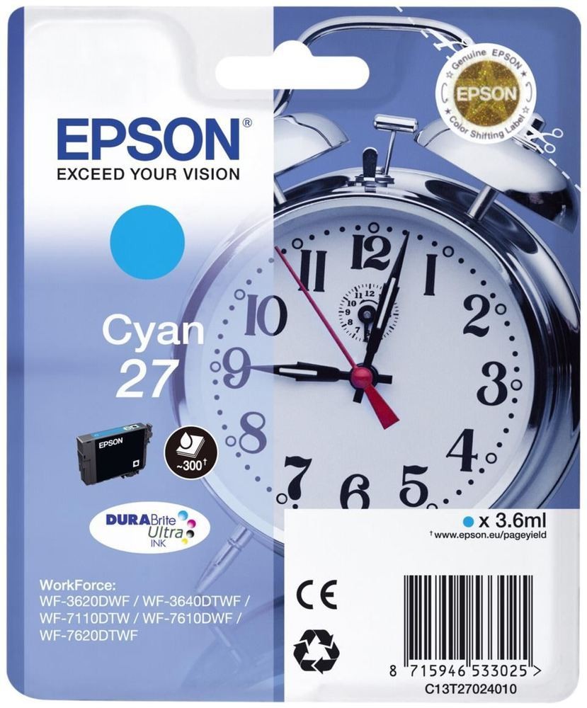 Epson 27 - Cyan - original - blister - ink cartridge