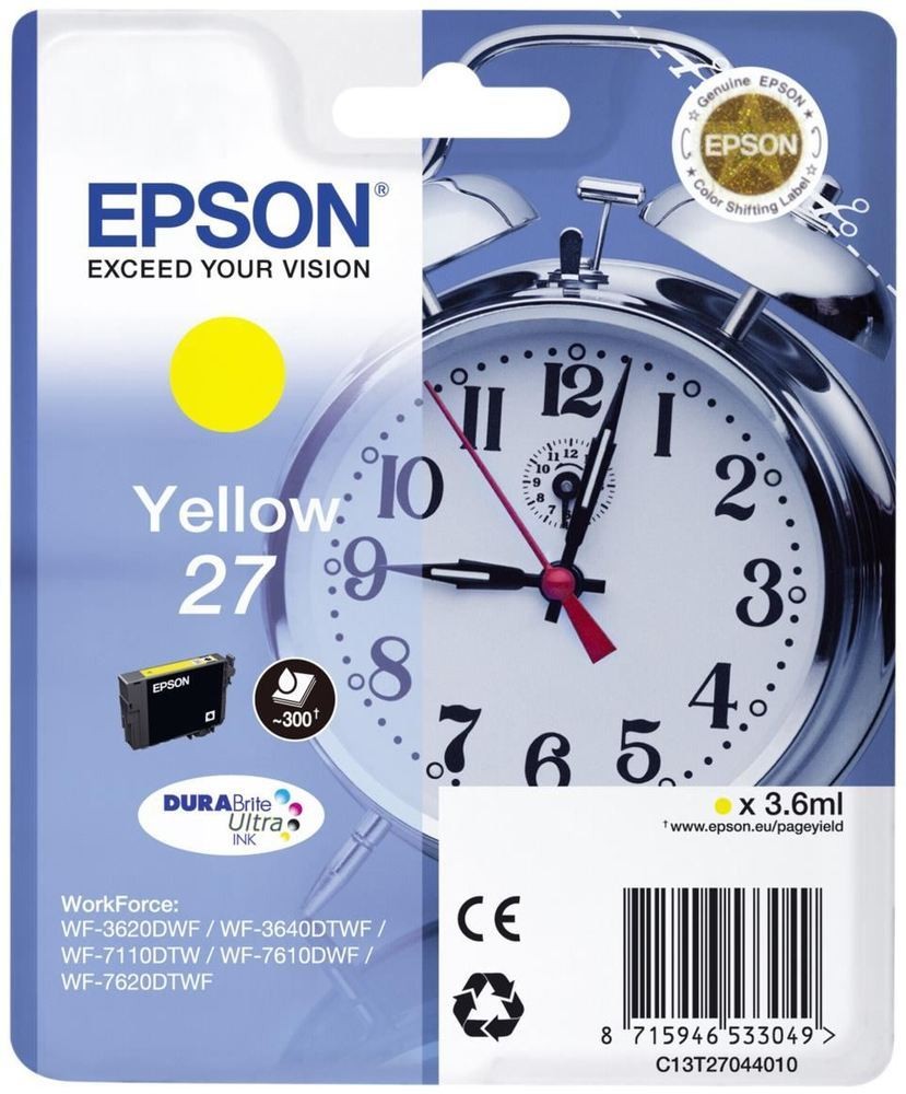 Epson 27 - Yellow - original - blister - ink cartridge