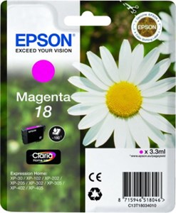 Epson Claria 18 Inkt Cartridge - Magenta - 1 Pack