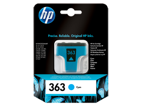 HP Inktjet Cartridge 363 Cyaan