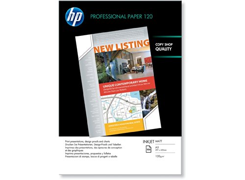HP Professional 120 matt - Matte paper - bright white - A3 (297 x 420 mm) 100 sheet(s)